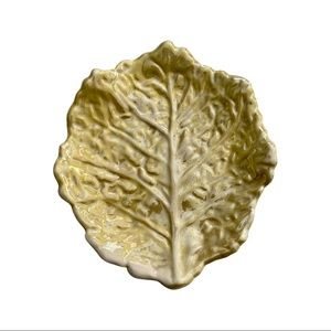 Stunning Vintage Sasha Iridescent Cabbage Leaf Plate